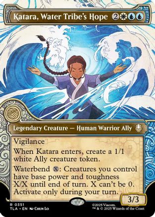 Image of Katara, Water Tribe's Hope (Showcase) (TLA-351) - Avatar: The Last Airbender Foil