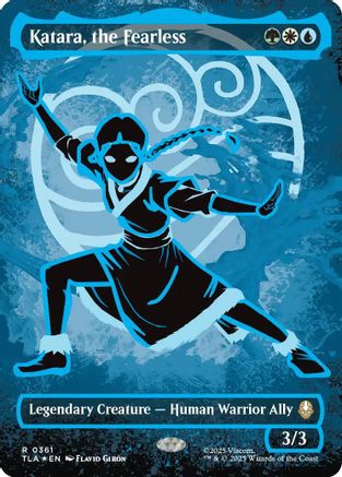 Image of Katara, the Fearless (Borderless Battle Pose) (TLA-361) - Avatar: The Last Airbender Foil