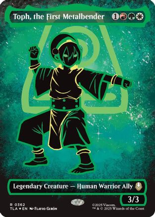 Image of Toph, the First Metalbender (Borderless Battle Pose) (TLA-362) - Avatar: The Last Airbender