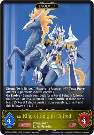 Image of King of Knights, Alfred (CSD03a-002EN) - CSD03 Cardfight Vanguard