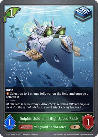 Image of Dolphin Soldier of High Speed Raids (CP03-017EN) - CP03 Cardfight Vanguard