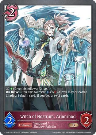 Image of Witch of Nostrum, Arianrhod (CP03-101EN) - CP03 Cardfight Vanguard