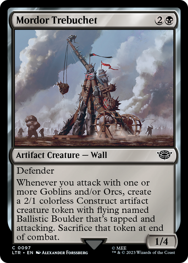 Image of Mordor Trebuchet (LTR-097) - The Lord of the Rings: Tales of Middle-earth Foil