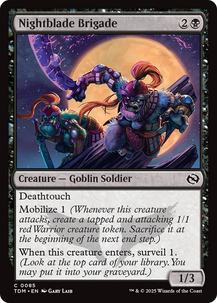 Image of Nightblade Brigade (TDM-085) - Tarkir: Dragonstorm Foil