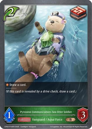 Image of Pyroxene Communications Sea Otter Soldier - P10EN (Foil) (CP03-P10EN) - CP03 Cardfight Vanguard