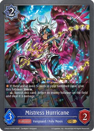 Image of Mistress Hurricane - P31EN (Foil) (CP03-P31EN) - CP03 Cardfight Vanguard