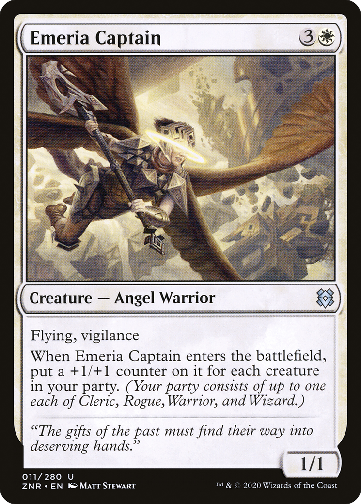 Image of Emeria Captain (ZNR-011) - Zendikar Rising Foil