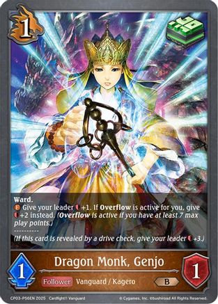 Image of Dragon Monk, Genjo - P56EN (Foil) (CP03-P56EN) - CP03 Cardfight Vanguard