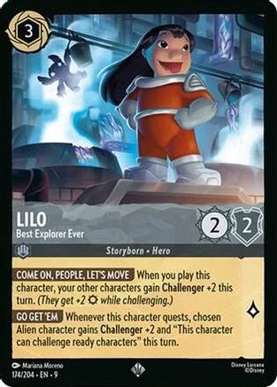 Image of Lilo - Best Explorer Ever (174/204) - Fabled Cold Foil