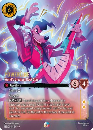 Image of Powerline - World's Greatest Rock Star (Enchanted) (233/204) - Fabled Holofoil