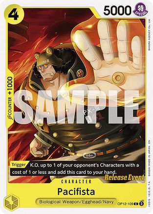 Image of Pacifista (OP12-109) - Legacy of the Master Release Event Cards