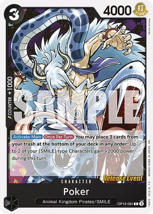 Image of Poker (OP12-091) - Legacy of the Master Release Event Cards