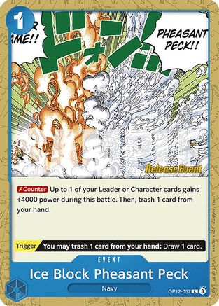 Image of Ice Block Pheasant Peck (OP12-057) - Legacy of the Master Release Event Cards