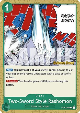 Image of Two-Sword Style Rashomon (OP12-038) - Legacy of the Master Release Event Cards