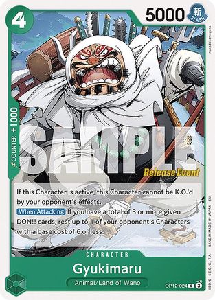 Image of Gyukimaru (OP12-024) - Legacy of the Master Release Event Cards