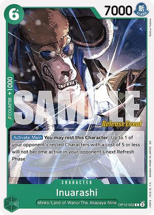 Image of Inuarashi (OP12-022) - Legacy of the Master Release Event Cards