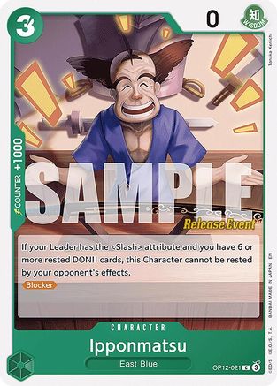 Image of Ipponmatsu (OP12-021) - Legacy of the Master Release Event Cards