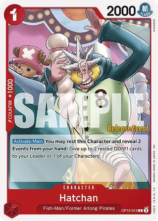 Image of Hatchan (OP12-013) - Legacy of the Master Release Event Cards