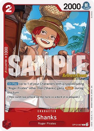 Image of Shanks (007) (OP12-007) - Legacy of the Master Release Event Cards