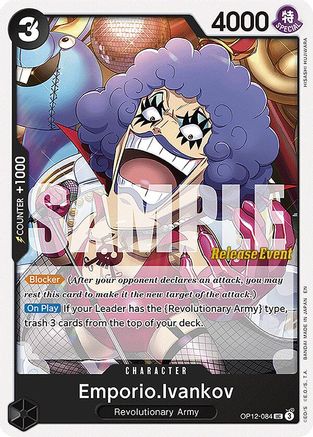 Image of Emporio.Ivankov (084) (OP12-084) - Legacy of the Master Release Event Cards
