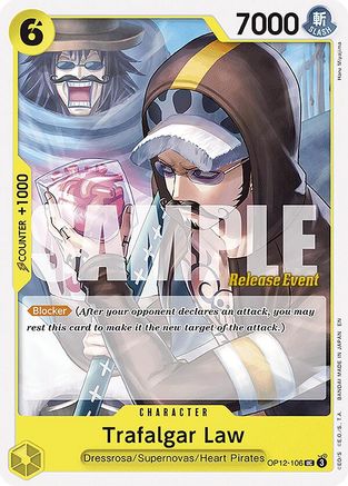 Image of Trafalgar Law (106) (OP12-106) - Legacy of the Master Release Event Cards
