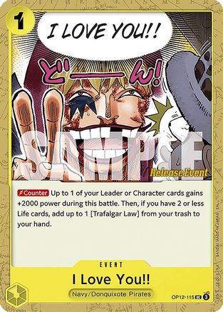 Image of I Love You!! (OP12-115) - Legacy of the Master Release Event Cards