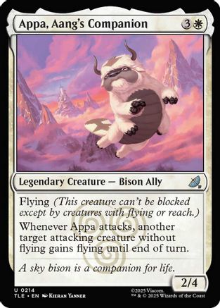 Image of Appa, Aang's Companion (TLE-214) - Avatar: The Last Airbender: Eternal-Legal Foil