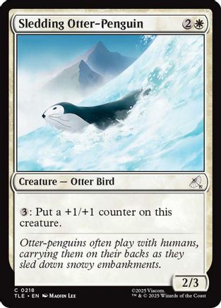 Image of Sledding Otter-Penguin (TLE-218) - Avatar: The Last Airbender: Eternal-Legal