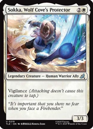 Image of Sokka, Wolf Cove's Protector (TLE-219) - Avatar: The Last Airbender: Eternal-Legal Foil