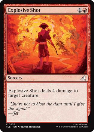 Image of Explosive Shot (TLE-236) - Avatar: The Last Airbender: Eternal-Legal