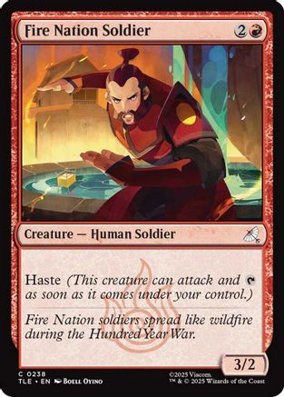 Image of Fire Nation Soldier (TLE-238) - Avatar: The Last Airbender: Eternal-Legal Foil