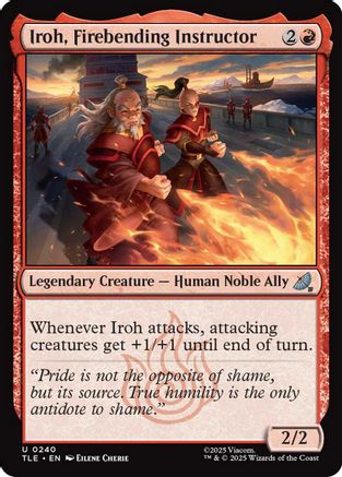Image of Iroh, Firebending Instructor (TLE-240) - Avatar: The Last Airbender: Eternal-Legal Foil