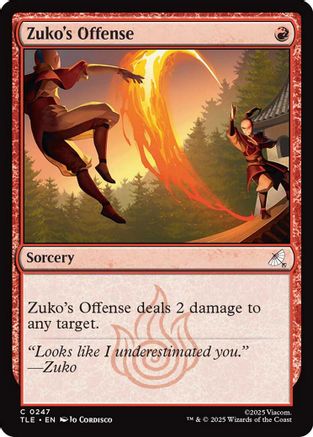 Image of Zuko's Offense (TLE-247) - Avatar: The Last Airbender: Eternal-Legal