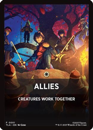 Image of Allies Theme Card (TLE-001) - Avatar: The Last Airbender: Eternal-Legal