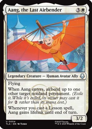 Image of Aang, the Last Airbender (TLA-004) - Avatar: The Last Airbender Foil