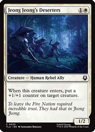 Image of Jeong Jeong's Deserters (TLA-025) - Avatar: The Last Airbender Foil
