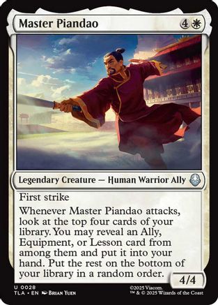 Image of Master Piandao (TLA-028) - Avatar: The Last Airbender Foil