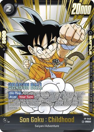 Image of Son Goku : Childhood (Gold) (FP-049) - Fusion World Promotion Cards and Packs Holofoil