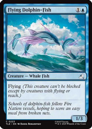 Image of Flying Dolphin-Fish (TLE-223) - Avatar: The Last Airbender: Eternal-Legal Foil
