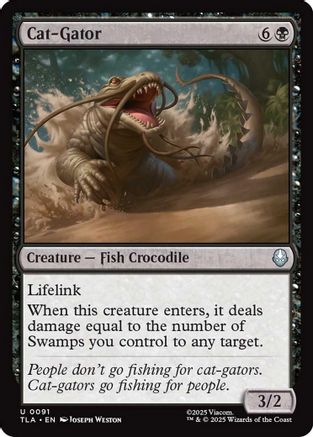 Image of Cat-Gator (TLA-091) - Avatar: The Last Airbender Foil