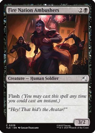 Image of Fire Nation Ambushers (TLE-229) - Avatar: The Last Airbender: Eternal-Legal Foil