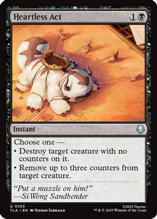 Image of Heartless Act (TLA-103) - Avatar: The Last Airbender
