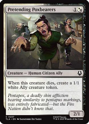 Image of Pretending Poxbearers (TLA-237) - Avatar: The Last Airbender Foil