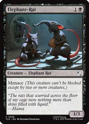 Image of Elephant-Rat (TLE-228) - Avatar: The Last Airbender: Eternal-Legal Foil