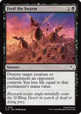 Image of Feed the Swarm (TLE-257) - Avatar: The Last Airbender: Eternal-Legal Foil