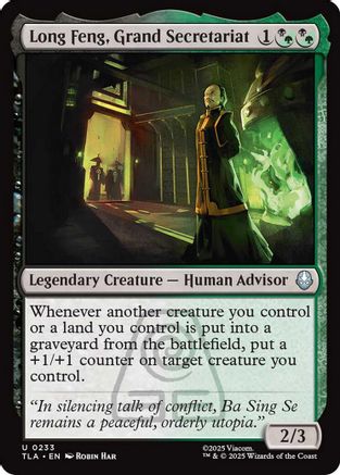 Image of Long Feng, Grand Secretariat (TLA-233) - Avatar: The Last Airbender Foil