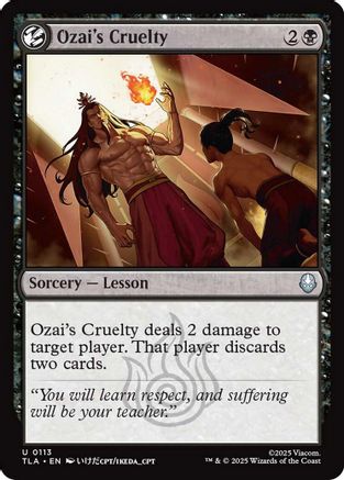 Image of Ozai's Cruelty (TLA-113) - Avatar: The Last Airbender Foil