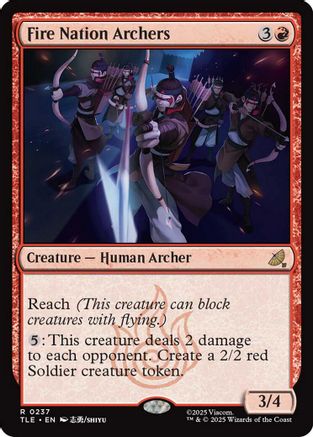 Image of Fire Nation Archers (TLE-237) - Avatar: The Last Airbender: Eternal-Legal Foil