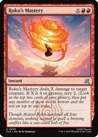 Image of Roku's Mastery (TLE-243) - Avatar: The Last Airbender: Eternal-Legal Foil