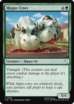 Image of Hippo-Cows (TLE-252) - Avatar: The Last Airbender: Eternal-Legal Foil